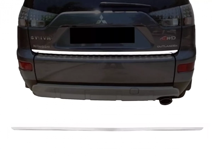 Хром на кромку багажника Mitsubishi Outlander II (XL; 07-12) 1