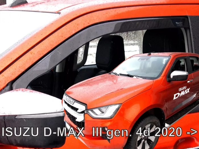 Дефлекторы окон Isuzu D-Max III (20-) 4D - Heko (вставные ветровики) 3