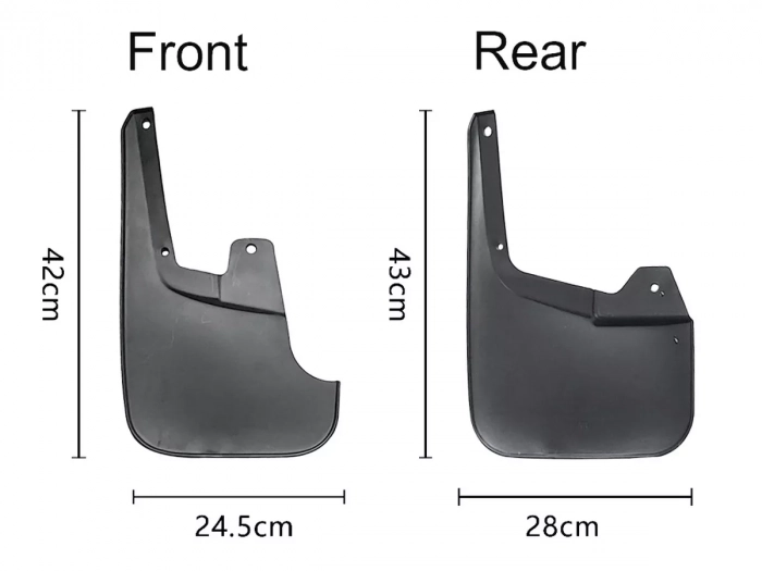 Брызговики Isuzu D-Max II (12-19) 4D - Premium 4