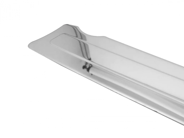 Накладка на задний бампер Citroen Nemo (08-) - без рёбер (глянцевая) 2