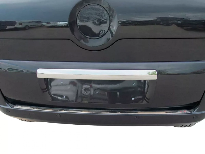 Накладка на задний бампер Citroen Nemo (08-) - без рёбер (глянцевая) 4