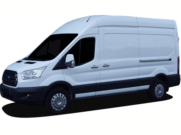 Хром накладки на ручки + замок Ford Transit IV (14-/20-) - Omsa (5 шт) 4