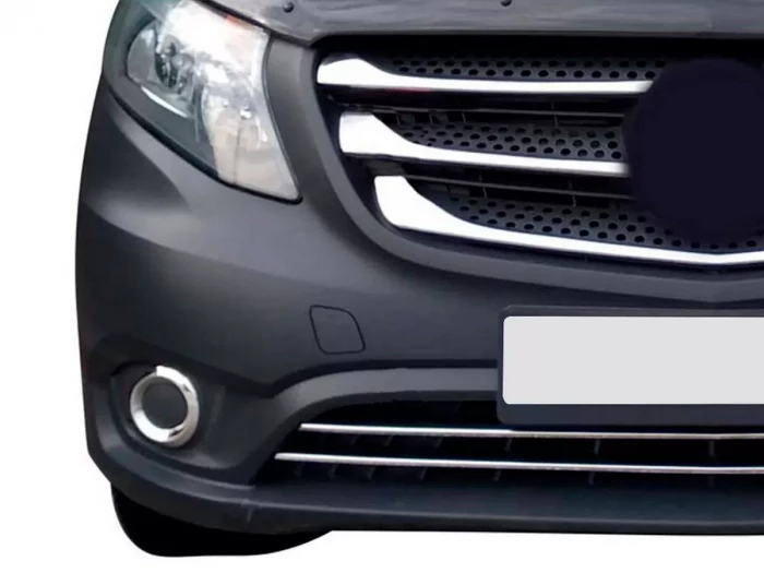 Хром на решітку бампера Mercedes Vito W447 (14-19) вантажний 6