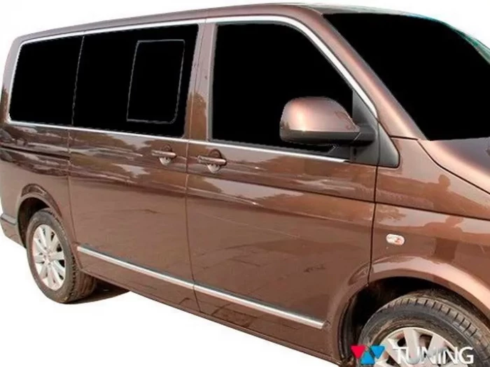 Хром повне обведення вікон VW T6 / T6.1 (15-23) короткий 2 двері 4
