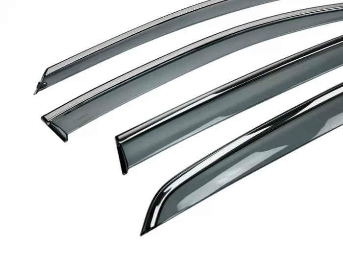 Дефлекторы окон VW Golf VIII (20-) Htb - Hawk (с хром молдингом) 2