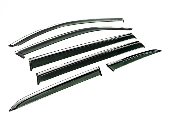 Вітровики VW Atlas / Teramont (16-) - Hawk (з хром молдингом) 6 шт 2