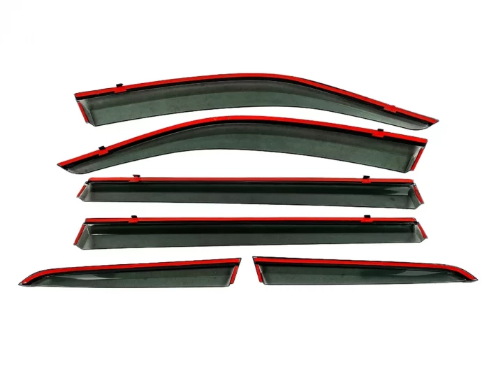 Вітровики VW Atlas / Teramont (16-) - Hawk (з хром молдингом) 6 шт 4