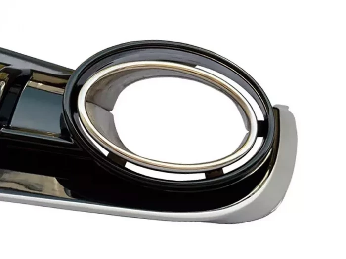 Дифузор заднього бампера Audi A6 C7 (11-14) - RS6 стиль Balck Silver 6