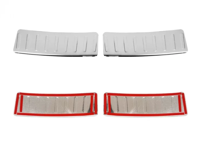 Накладка на задній бампер Dacia Sandero II (B52; 13-20) - Nitto (хром) 4