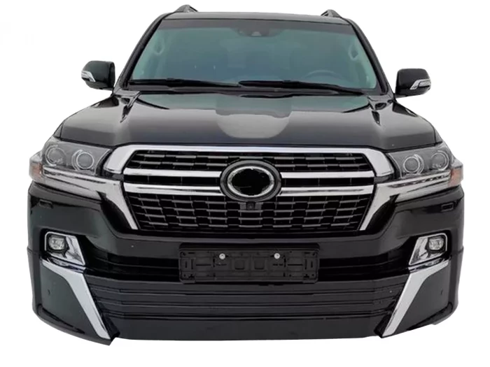 Накладки на бампер Toyota LC 200 (16-21) - GT 2021 (чорні) 1