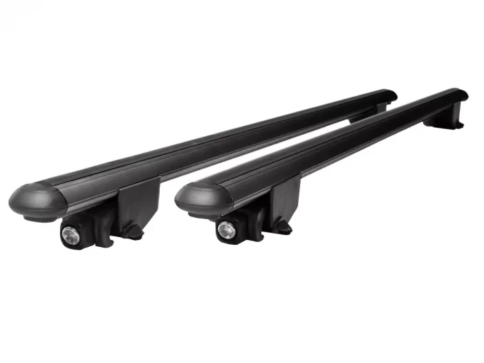 Багажник на интегрированные рейлинги - Kanka V30 черный (130 см) 2