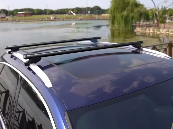 Багажник на интегрированные рейлинги - Kanka V30 черный (130 см) 6