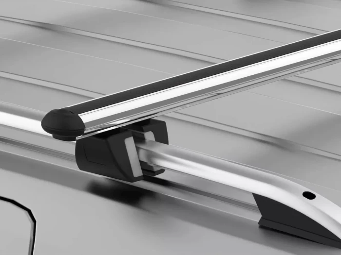 Багажник на звичайні рейлінги - Pence V40 срібний (128 см) 5