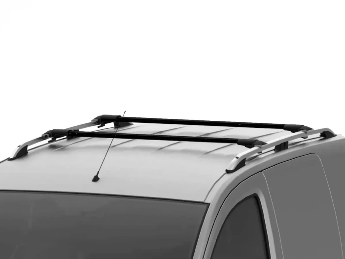 Багажник на звичайні рейлінги - Klasik V40 чорний (137 см) 6