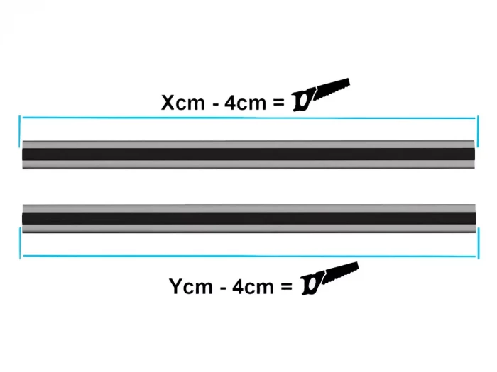 Багажник на звичайні рейлінги - Klasik V40 срібний (137 см) 4