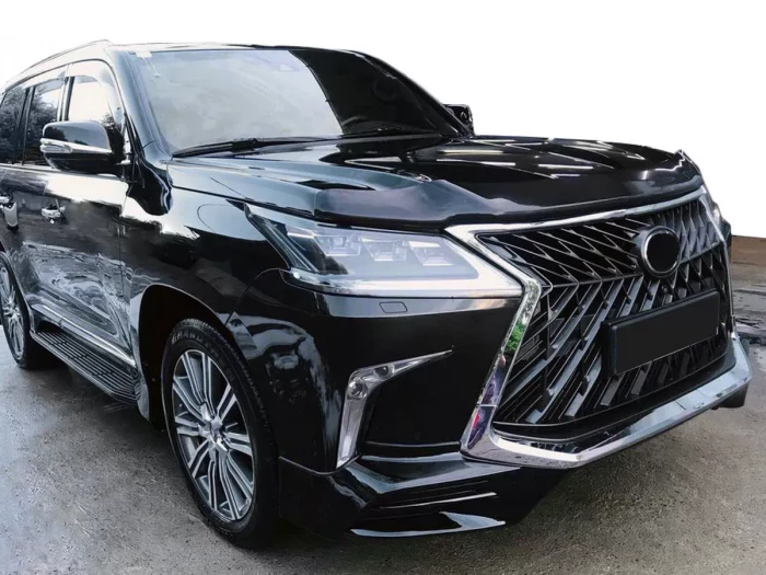 Накладка переднього бампера Lexus LX 570 (16-20) - TRD стиль (чорна) 2