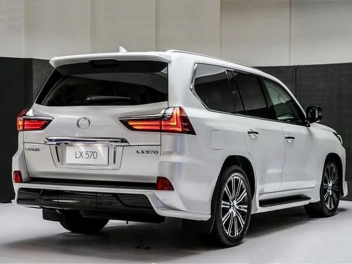 Задній дифузор Lexus LX 570 (16-22) - TRD стиль (білий) 4