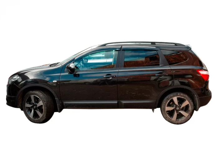 Дефлектори вікон Nissan Qashqai I (J10; 07-13) - Hawk (з хром молдингом) 8