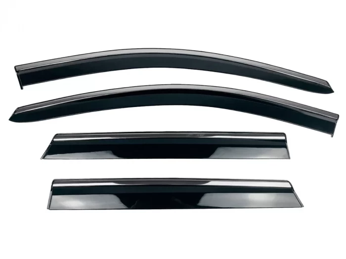 Дефлектори вікон Nissan Qashqai II (J11; 14-21) - Hawk (з хром молдингом) 2
