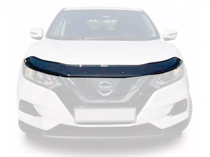Дефлектор капота Nissan Qashqai II (J11; 17-21) рестайлінг  - Cappafe 1