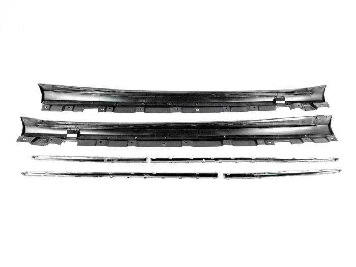 Пороги боковые Mercedes S W222 (14-20) Long - Sport стиль 4