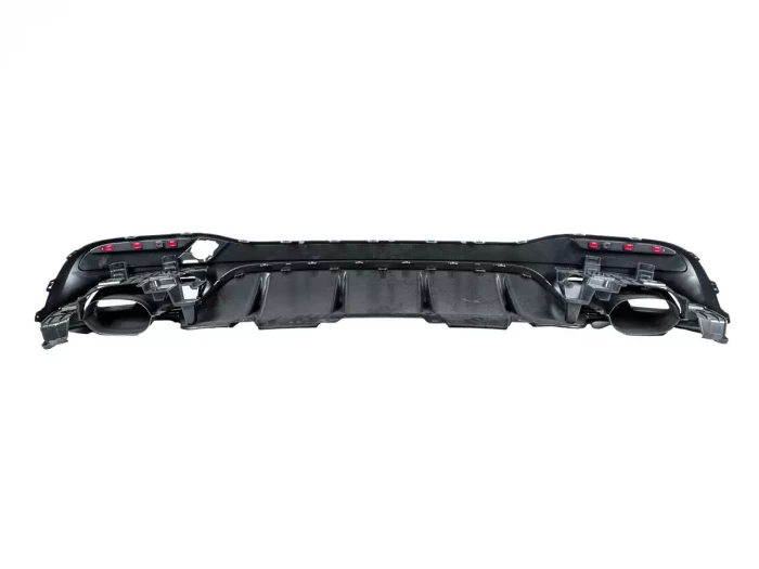 Дифузор задній Mercedes-AMG GLE W166 (15-19) - GLE63 стиль (хром насадки) 4