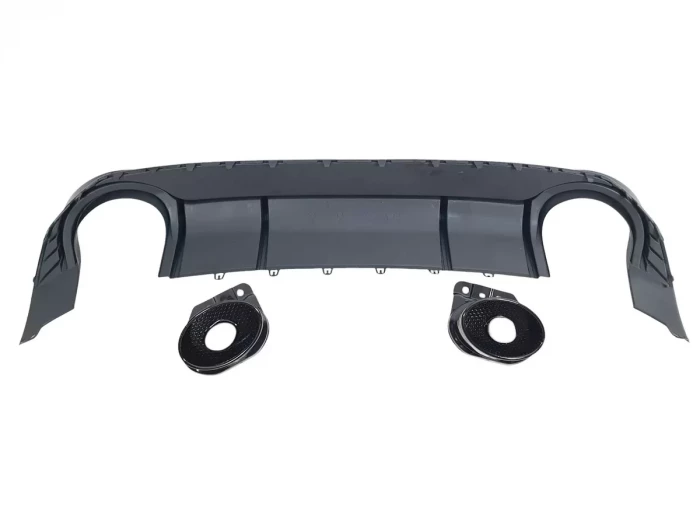 Дифузор заднього бампера Audi A3 S / S-Line IV (8Y; 20-23) Седан - RS3-стиль (чорний) 3