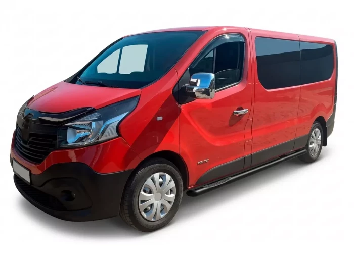 Пороги бічні Opel Vivaro B (14-19) - труби (чорні) 4