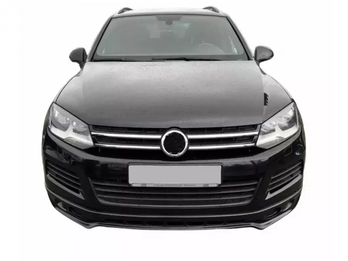 Накладка переднього бампера VW Touareg II (7P; 10-14) - R-Line стиль 6