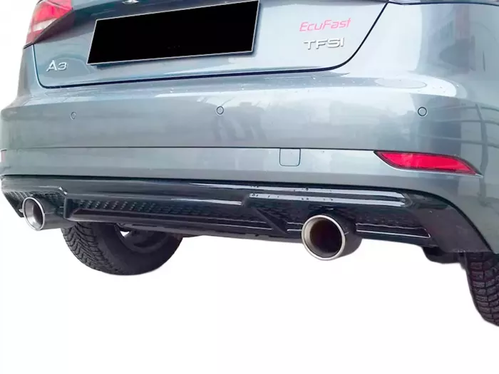 Диффузор задний Audi A3 III (8V; 16-20) Hatchback - ABS (чёрный) 7