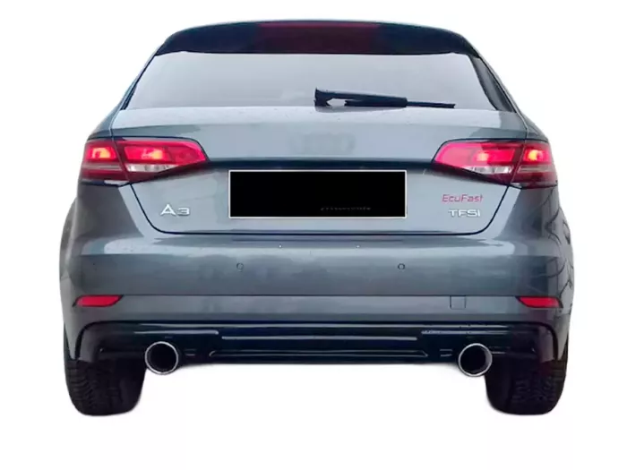 Диффузор задний Audi A3 III (8V; 16-20) Hatchback - ABS (чёрный) 8