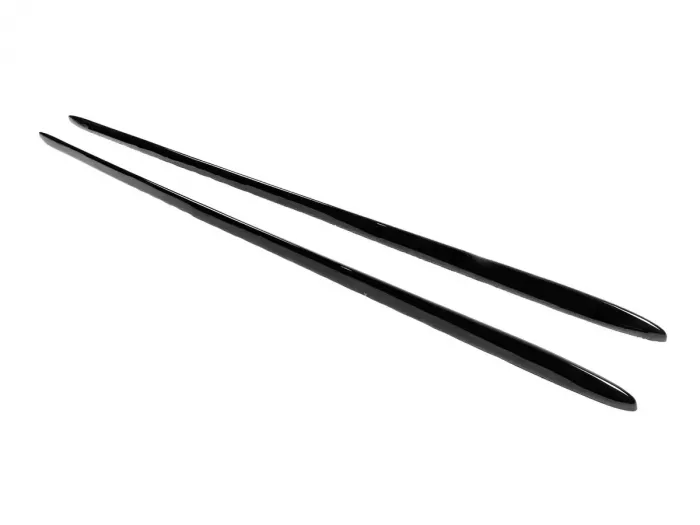 Листва на пороги Audi A5 I (8T; 07-16) - ABS (чорні) 2
