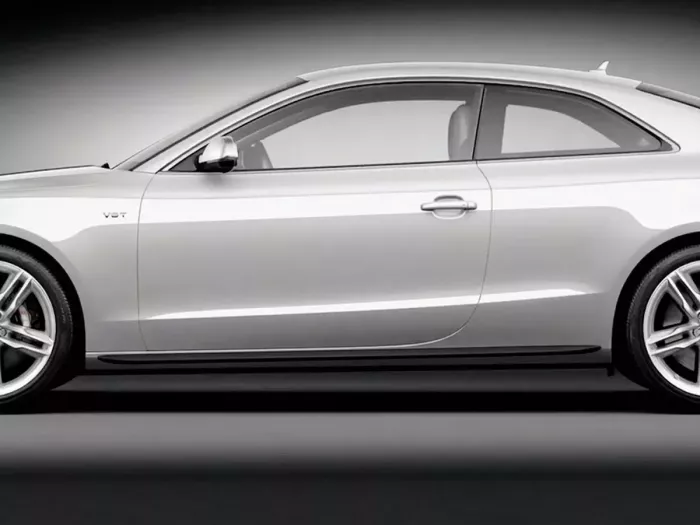 Листва на пороги Audi A5 I (8T; 07-16) - ABS (чорні) 5