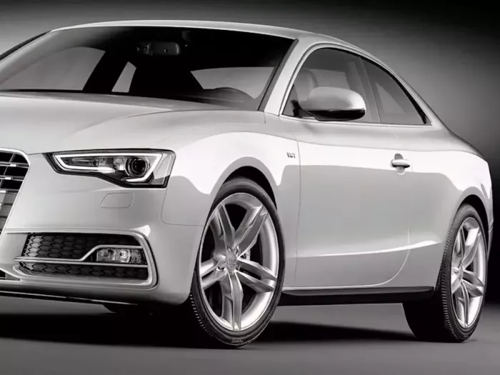 Листва на пороги Audi A5 I (8T; 07-16) - ABS (чорні) 6