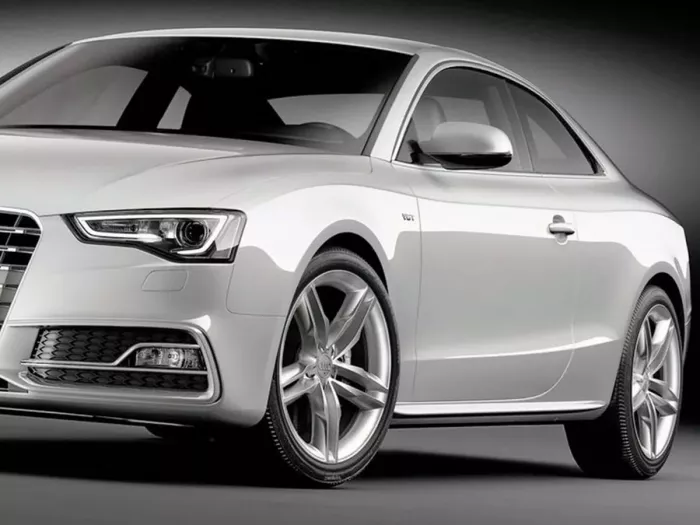 Листва на пороги Audi A5 I (8T; 07-16) - ABS (чорні) 8