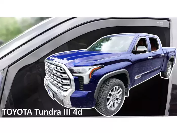 Дефлектори вікон Toyota Tundra III (XK70; 22-) 4D - Heko (вставні вітровики) 3