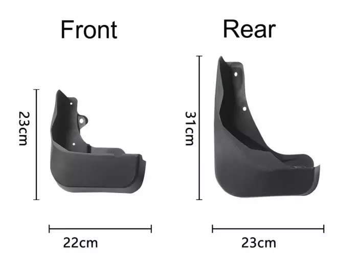 Брызговики Audi Q3 Elegant II (F3; 18-24) - Benke 4