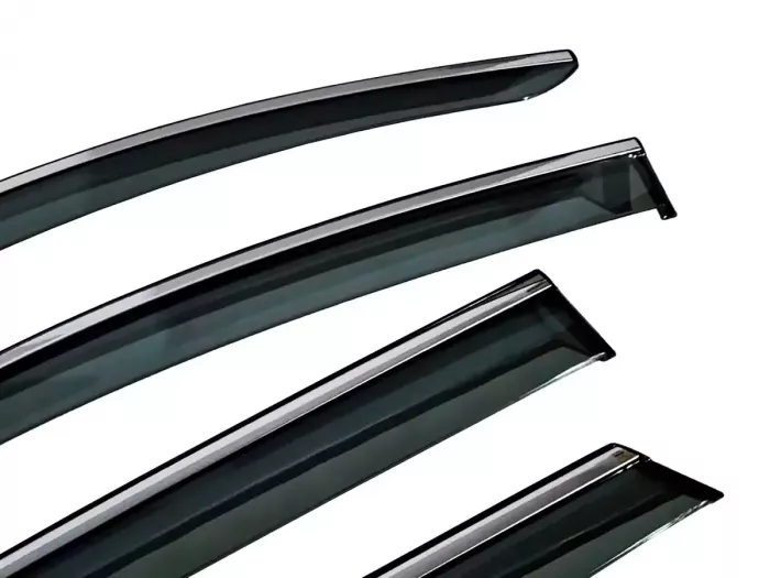 Дефлектори вікон Toyota bZ4X (EA10; 22-) - Niken (з хром молдингом) 2