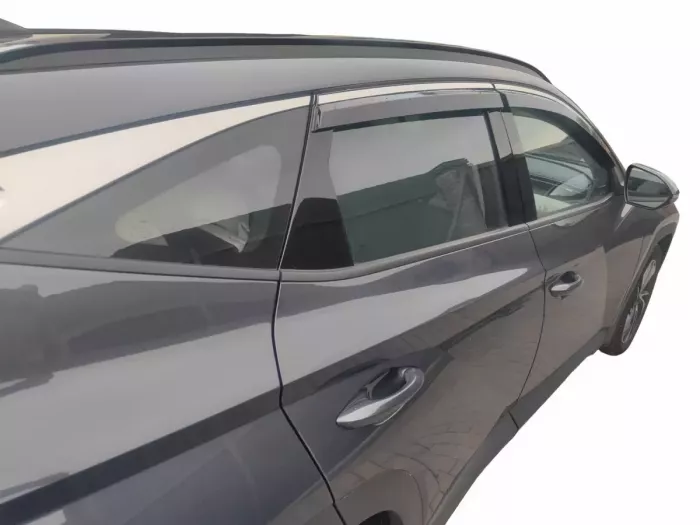 Дефлектори вікон Hyundai Tucson IV (NX4; 21-) SWB Short - Niken (з хром молдингом) 4