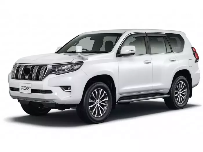 Дефлекторы окон Toyota LC J150 Prado IV (09-22) - Hawk (с хром молдингом, 4 шт) 4