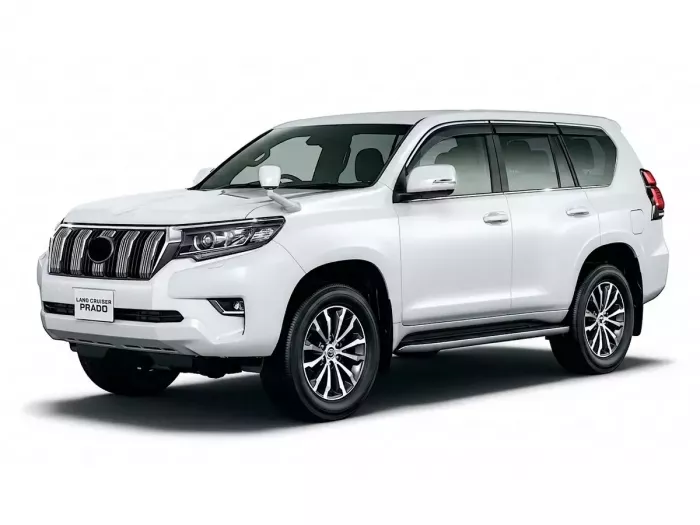 Дефлекторы окон Toyota LC J150 Prado IV (09-22) - Hawk (с хром молдингом, 6 шт) 4