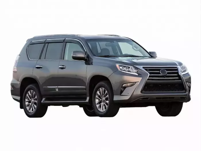 Дефлектори вікон Lexus GX 460 (09-23) - Hawk (з хром молдингом, 6 шт) 4