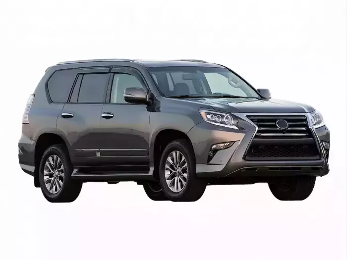Дефлектори вікон Lexus GX 460 (09-23) - Hawk (чорний хром, 4 шт) 4