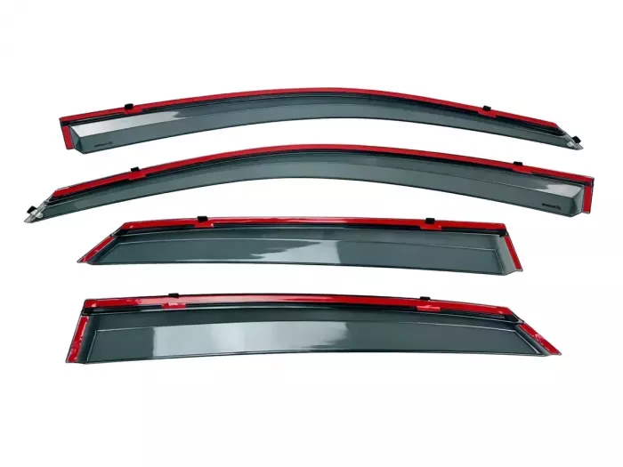 Дефлектори вікон Audi Q3 II (F3; 19-25) Sportback - Hawk (з хром молдингом) 3