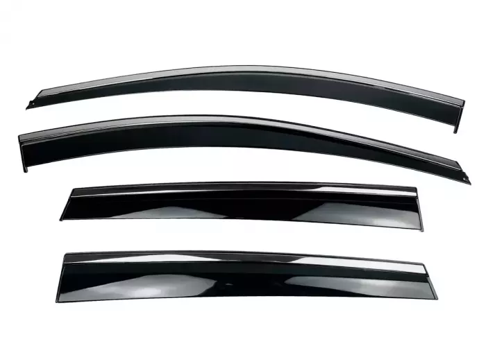 Дефлектори вікон Ford Kuga II (C520; 13-19) - Hawk (з хром молдингом) 3