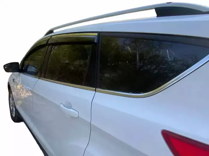 Дефлектори вікон Ford Kuga II (C520; 13-19) - Niken (з хром молдингом) 2