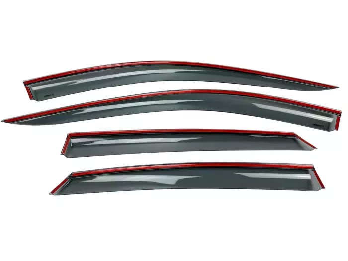 Дефлекторы окон Honda Accord XI (22-) EU/Asia - Hawk (с хром молдингом) 4