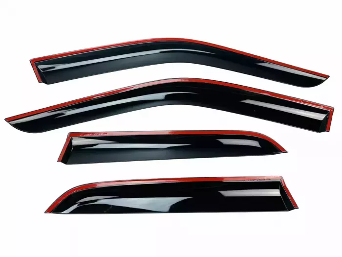 Дефлекторы окон Honda CR-V II (01-06) - Hawk (накладные) 3