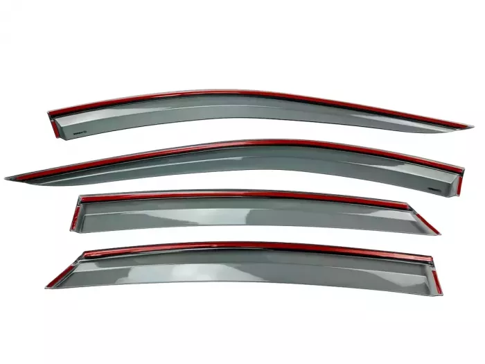 Дефлектори вікон Honda e:NP2/e:NS2 (24-) - Hawk (з хром молдингом) 4