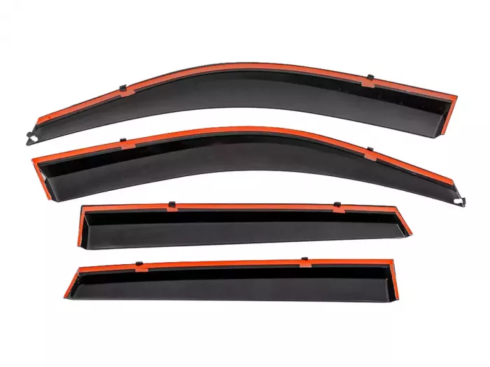 Дефлектори вікон Hyundai Tucson I (JM; 04-10) - Niken (з хромом молдингом) 3